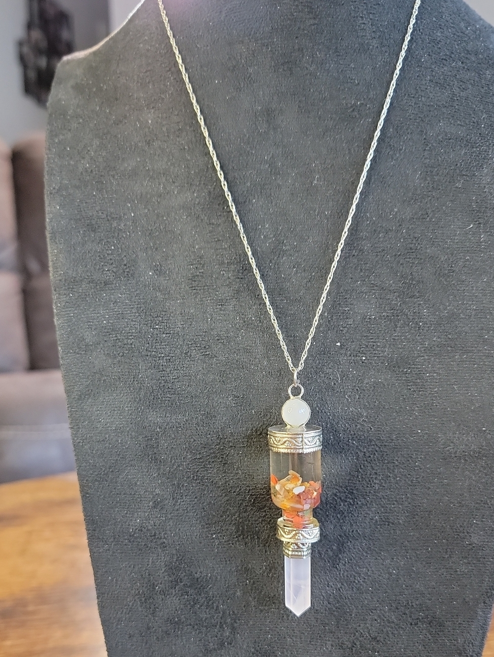 Artisan Natural Stone Gothic Necklace